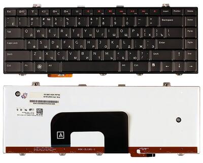 Клавиатура для ноутбука Dell Studio (14, 14Z, 1440, 1450, 1457) с подсветкой (Light). Black, RU