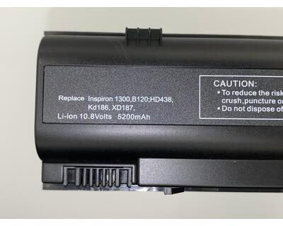 Аккумуляторная батарея для ноутбука Dell KD186 Inspiron 1300 11.1V Black 5200mAh OEM - фото 3