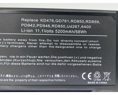 Акумуляторна батарея для ноутбука Dell GD761 Inspiron 6400 11.1V Black 5200mAh OEM - фото 3