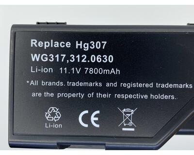 Посилена акумуляторна батарея для ноутбука Dell HG307 XPS M1730 11.1V Black 7800mAh OEM - фото 3