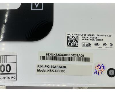 Клавиатура для ноутбука Dell Studio (14, 14Z, 1440, 1450, 1457) с подсветкой (Light). Black, RU - фото 3