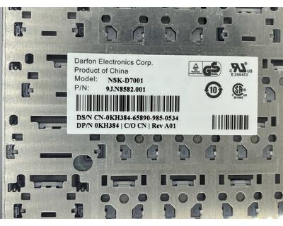 Клавиатура для ноутбука Dell Latitude (D420, D430), с указателем (Point Stick) Black, RU - фото 3