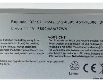 Посилена акумуляторна батарея для ноутбука Dell YD623 Latitude D820 10.8V Grey 6600mAh OEM - фото 3
