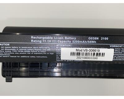 Акумуляторна батарея для ноутбука Dell G038N Latitude 2100 11.1V Black 5200mAh OEM - фото 3