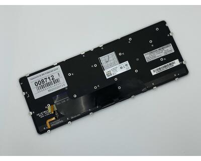 Клавиатура для ноутбука Dell XPS 12 с подсветкой (Light), Black, (No Frame) RU