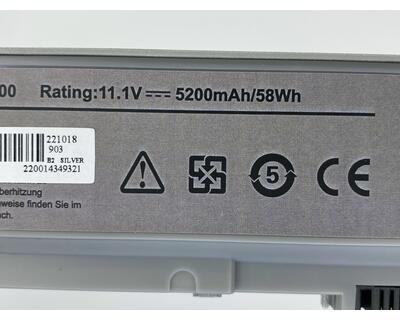 Акумуляторна батарея для ноутбука Dell PT434 E6400 11.1V Grey 5200mAh OEM - фото 3