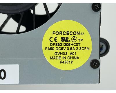 Вентилятор для ноутбука Dell Alienware M17X, R3, R4, M17XR, 5V 0.5A 4-pin Forcecon. Бывает 2 вида,внимательно смотрите фото!!! - фото 3