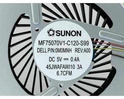 Вентилятор для ноутбука Dell Vostro 5560, V5560, 5V 0.4A 4-pin SUNON - фото 3