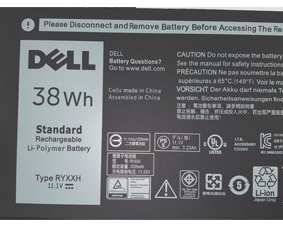 Акумуляторна батарея для ноутбука Dell RYXXH Latitude E5250 11.1V Black 3230mAh Orig - фото 3