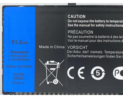 Акумуляторна батарея для ноутбука Dell VH748 Vostro 5470 11.4V Black 4240mAh Orig - фото 3