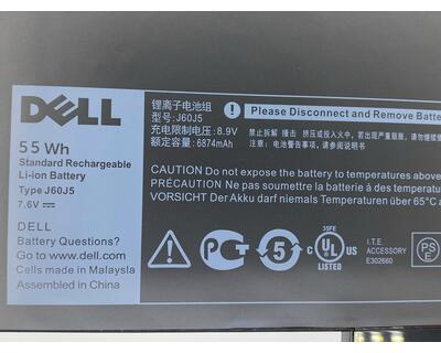 Акумуляторна батарея для ноутбука Dell J60J5 Latitude 12 E7270 7.6V Black 6874mAh Orig - фото 3