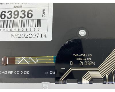 Клавіатура для ноутбука Dell Inspiron 15-5565 Black, (No Frame), RU - фото 3