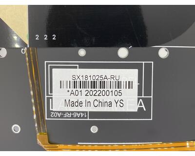 Клавиатура для ноутбука Dell XPS (13 9343) с подсветкой (Light), Black, (No Frame), RU - фото 3