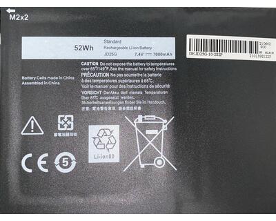 Аккумуляторная батарея для ноутбука Dell JD25G XPS 13-9343 Ultrabook 7.4V Black 7000mAh OEM - фото 3