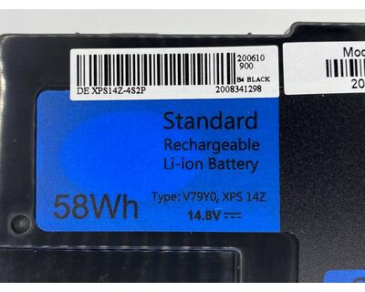 Акумуляторна батарея для ноутбука Dell V79Y0 XPS 14Z Ultrabook 14.8V Black 3900mAh OEM - фото 3
