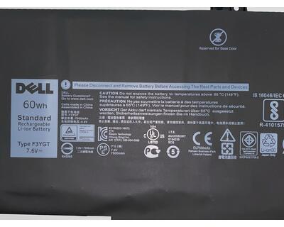 Аккумуляторная батарея для ноутбука Dell 2x39g Latitude 13 7390 7.6V Black 7500mAh - фото 3