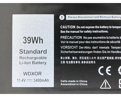 Акумуляторна батарея для ноутбука Dell WDXOR Inspiron 15-5000 11.4V Black 3400mAh OEM - фото 3