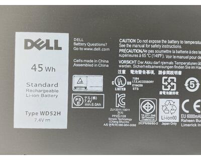 Акумуляторна батарея для ноутбука Dell WD52H Latitude E7250 7.4V Black 6000mAh - фото 3