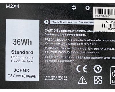 Акумуляторна батарея для ноутбука Dell J0PGR Latitude 12 5285 7.6V Black 4800mAh OEM - фото 3