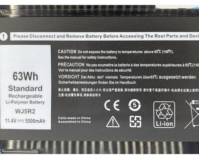 Акумуляторна батарея для ноутбука Dell WJ5R2 Latitude 5570 11.4V Black 5500mAh OEM - фото 3