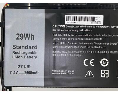 Аккумуляторная батарея для ноутбука Dell 271J9 Latitude 7350 11.4V Black 3000mAh OEM - фото 3