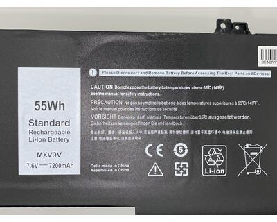 Аккумуляторная батарея для ноутбука Dell MXV9V Latitude 13 5300 7.6V Black 7200mAh OEM - фото 3