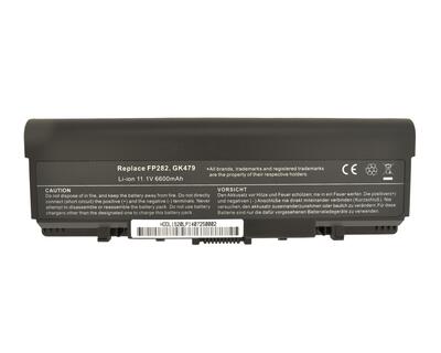 Усиленная аккумуляторная батарея для ноутбука Dell GK479 Inspiron 1520 10.8V Black 6600mAh OEM - фото 2
