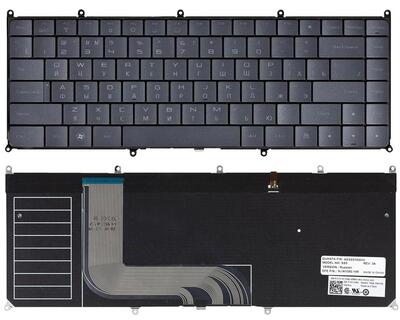 Клавіатура для ноутбука Dell Adamo (13) Black, RU