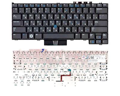 Клавиатура для ноутбука Dell Latitude (E4300) с указателем (Point Stick) Black, RU