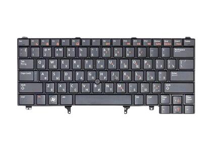 Клавиатура для ноутбука Dell Latitude (E5420, E6220, E6320, E6420, E6430, E6620) с указателем (Point Stick), Black, RU/EN - фото 2