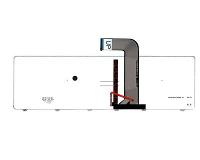 Клавиатура для ноутбука Dell Inspiron (N7110, 5720, 7720, 17R, Vostro 3350, 3450, 3550, 3750, XPS 17, L702x) с подсветкой (Light) Grey, (Black Frame) RU - фото 3