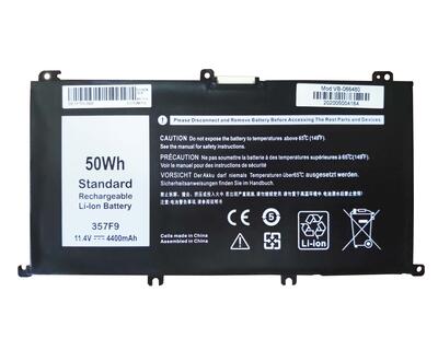 Акумуляторна батарея для ноутбука Dell 357F9 Inspiron 15 7000 11.4V Black 5200mAh OEM