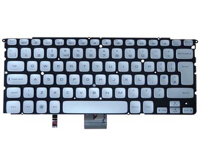Клавиатура для ноутбука Dell XPS (15Z) с подсветкой (Light), Silver, (No Frame) RU/EN - фото 2
