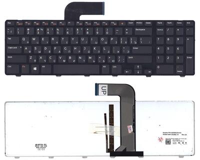 Клавіатура для ноутбука Dell Inspiron (5720, 7720, N7110) Vostro (3750) XPS (L702X) з підсвіткою (Light) Black, (Black Frame), RU
