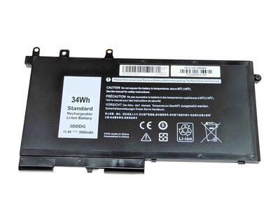 Аккумуляторная батарея для ноутбука Dell 3DDDG Latitude E5580 11.4V Black 3000mAh OEM - фото 5