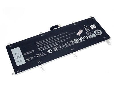 Аккумуляторная батарея для ноутбука Dell 08WP5J Venue 10 Pro 5000 3.7V Black 8720mAh