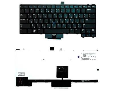 Клавиатура для ноутбука Dell Latitude (E4310) с подсветкой (Light), с указателем (Point Stick) Black, RU/EN