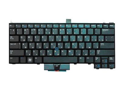 Клавиатура для ноутбука Dell Latitude (E4310) с подсветкой (Light), с указателем (Point Stick) Black, RU/EN - фото 2