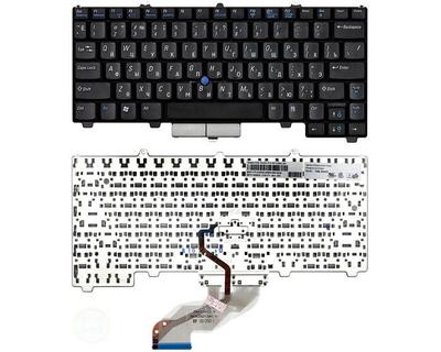 Клавиатура для ноутбука Dell Latitude (D410) с указателем (Point Stick), Black, RU - фото 5