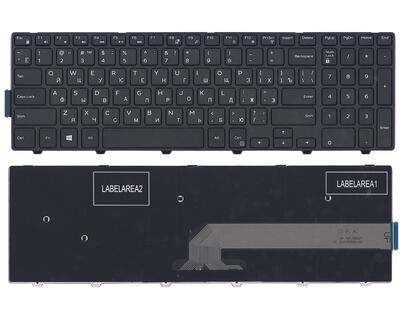 Клавиатура для ноутбука Dell Inspiron (15-5000, 5547, 5521) Black, (Black Frame), RU