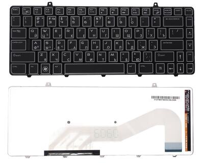 Клавиатура для ноутбука Dell Alienware (M11X-R1) с подсветкой (Light), Black, RU