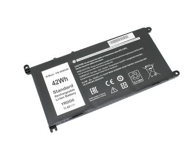 Акумуляторна батарея для ноутбука Dell YRDD6 Inspiron 14Z-5482 11.4V Black 3600mAh OEM