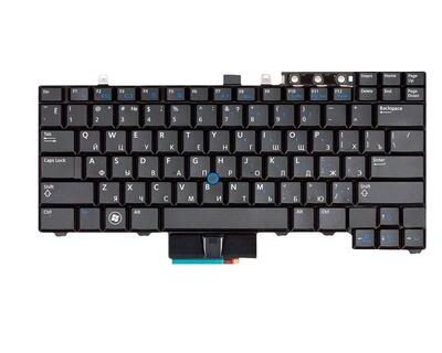 Клавиатура для ноутбука Dell Latitude (E5400, E6410, E6400, E5500, E5510, E5410, E6500, E6510, M4500) с подсветкой (Light), с указателем (Point Stick) Black, RU - фото 2