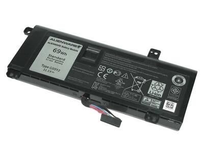 Аккумуляторная батарея для ноутбука Dell G05YJ Alienware 14 11.1V Black 6000mAh Orig