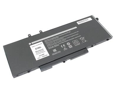 Аккумуляторная батарея для ноутбука Dell 4GVMP Latitude 5400 5401 5500 7.6V Black 8000mAh OEM