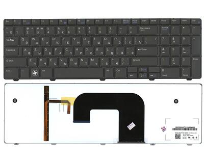 Клавіатура для ноутбука Dell Vostro (3700) Black, Light, RU